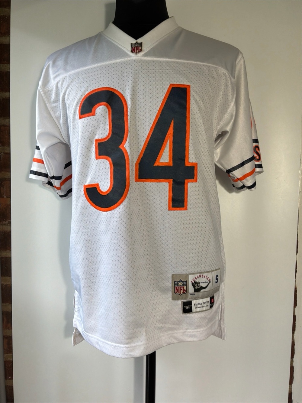 Reebok Chicago Bears Walter Payton #34 Stitched Jersey Size Small
